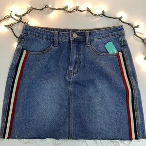 High-Waisted Denim Skirt
